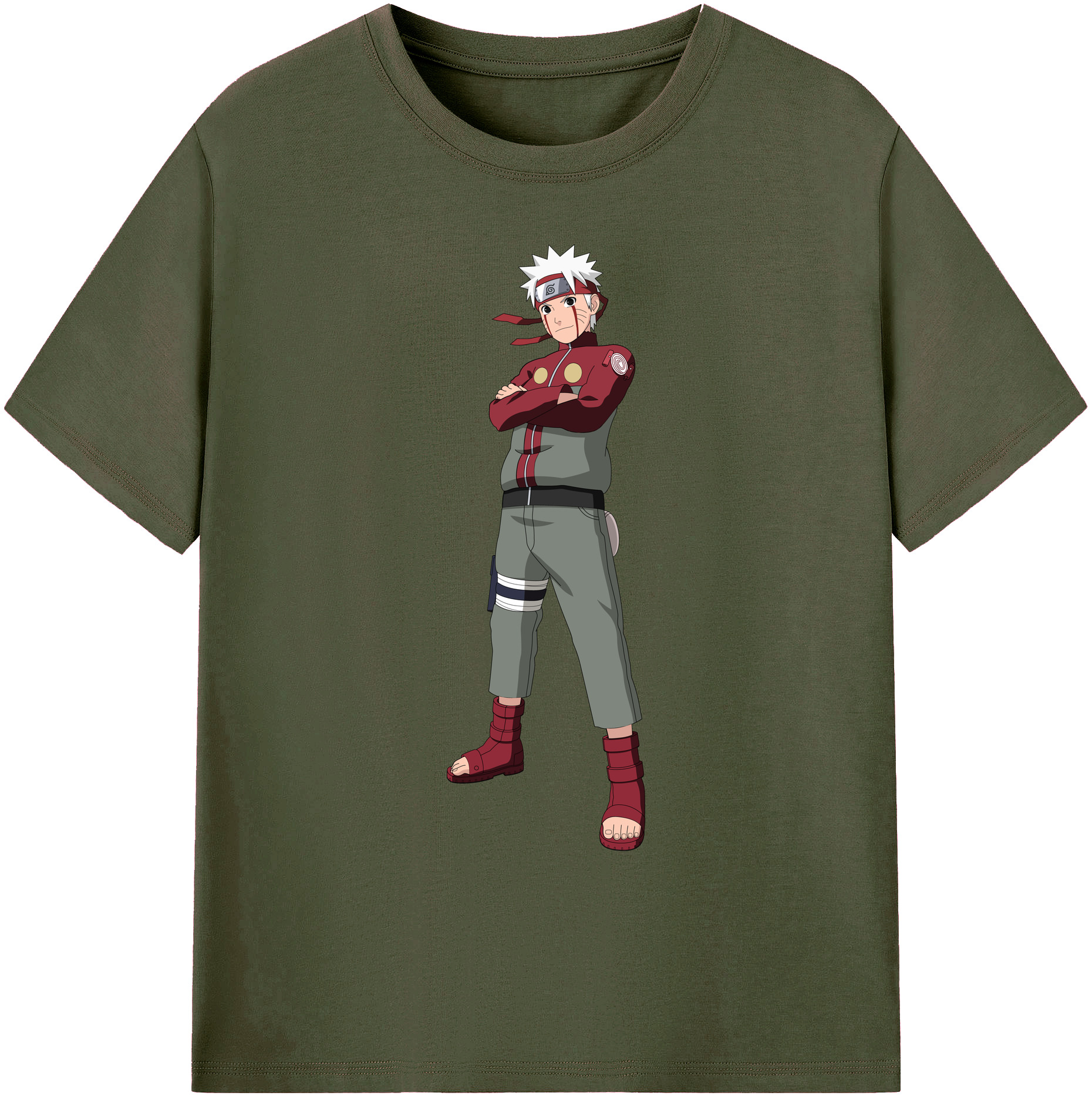 （画像用） NARUTO -ナルト- うずまき ナルト Uzumaki Naruto 綿100％ メンズ半袖Tシャツ｜肌触りやわらか＆通気性